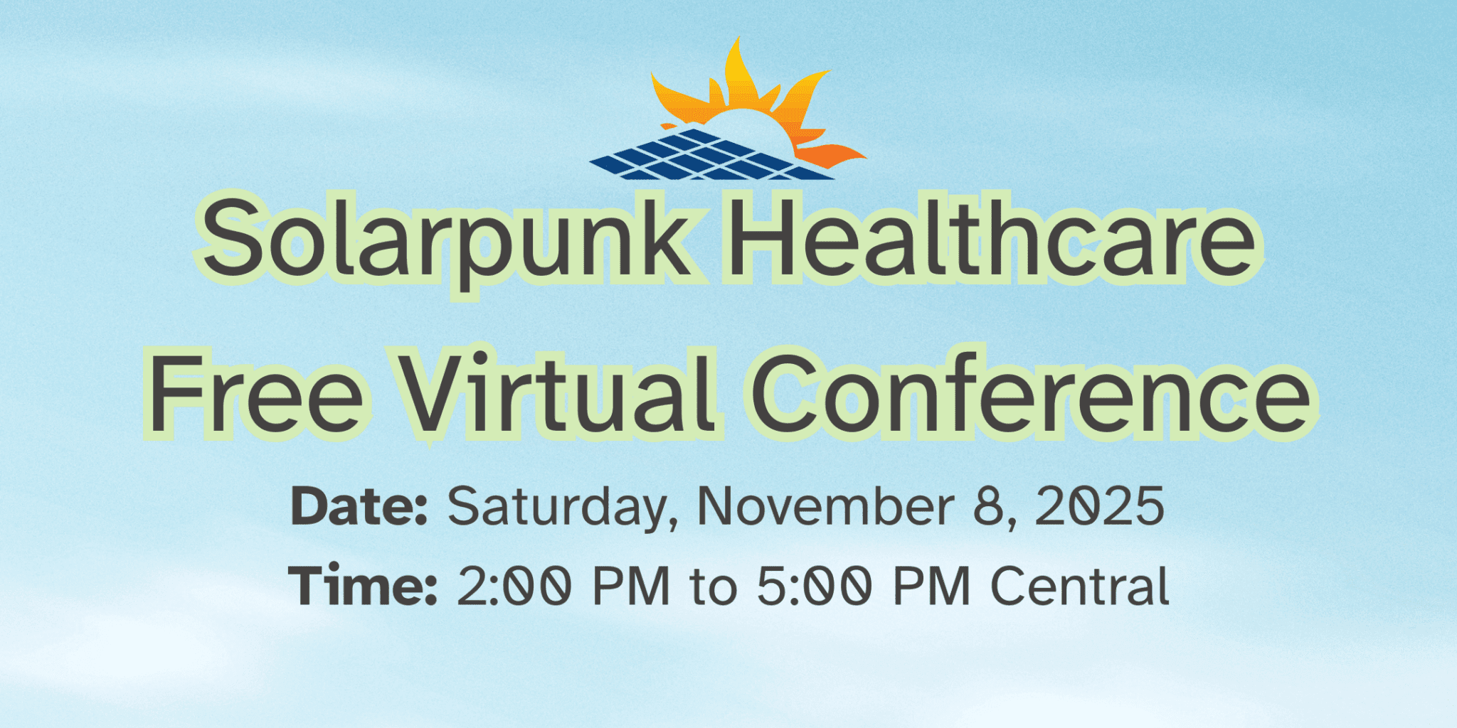 Solarpunk Healthcare Free Virtual Conference banner (2).